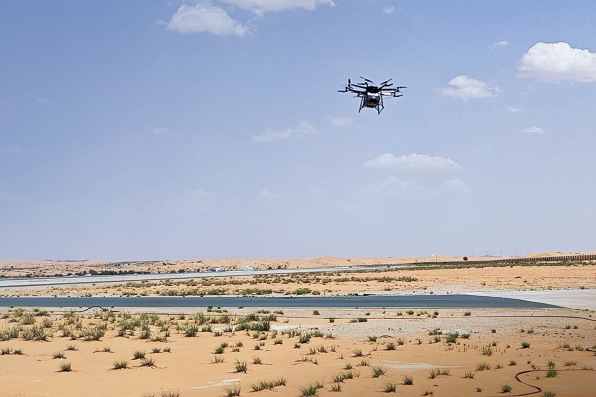 Video New UAE Milestone As Air Taxi Maker EHang Completes Demo Flight