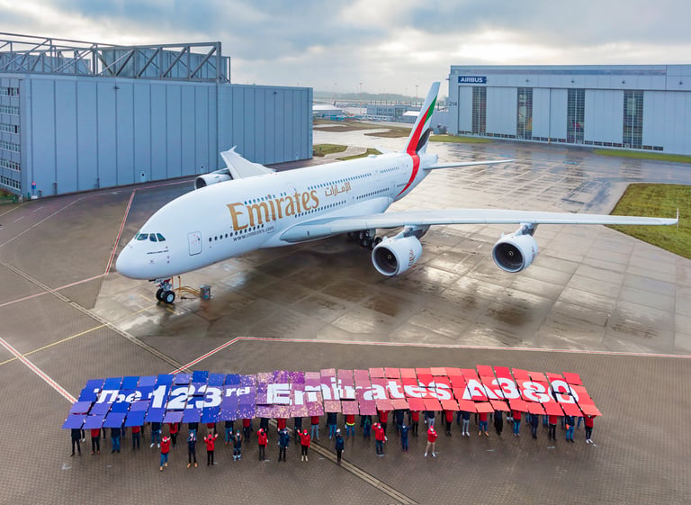 اسطول طيران الإمارات من A380 بات مكتملا