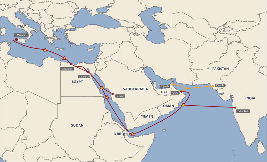 المصرية للاتصالات و سيينا تتعاونان لزيادة القدرة الاستيعابية في المتوسط