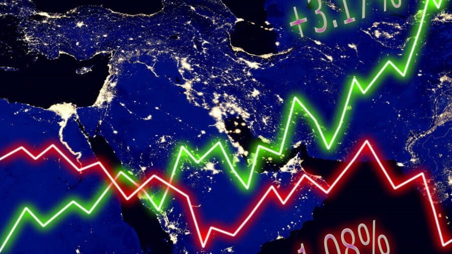 At dawn of 2022, MENA pulled in diverging directions