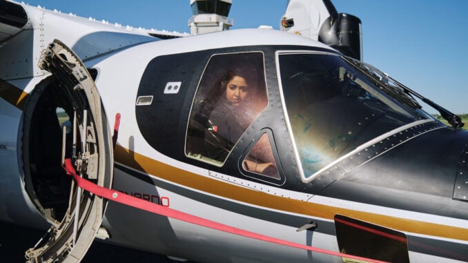 Sheikha Mozah bint Marwan becomes first woman to pilot AW609