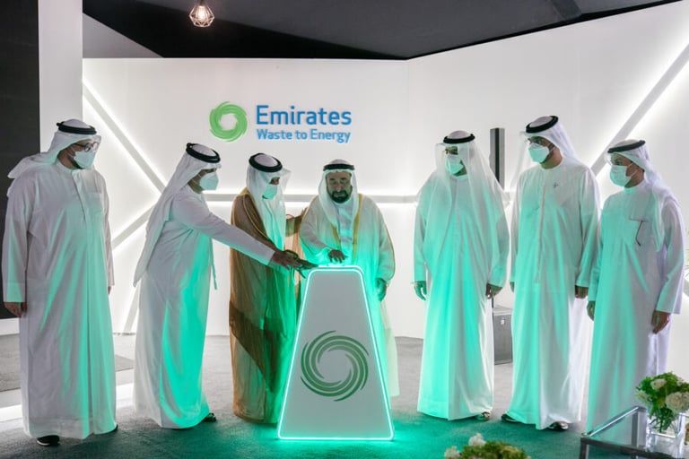أول محطة لتحويل النفايات إلى طاقة بالشرق الأوسط تنطلق في الإمارات