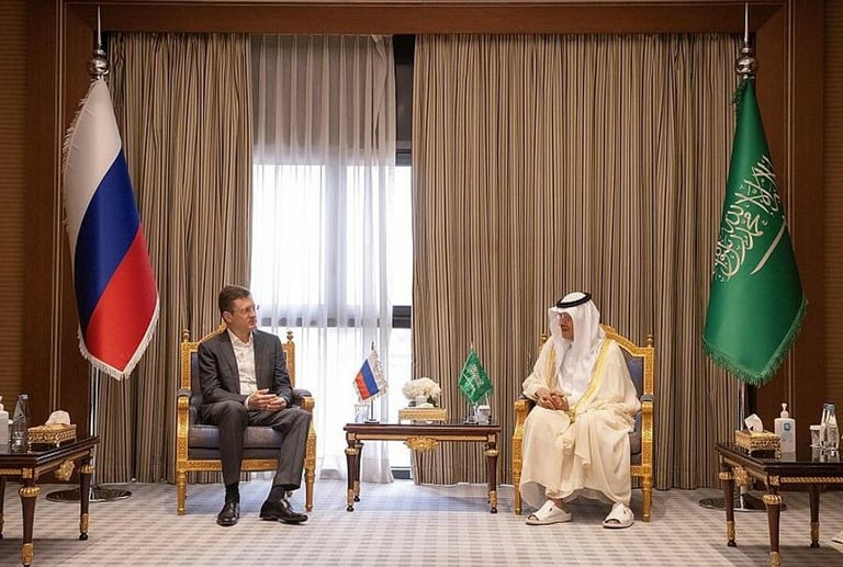 لقاء بين وزير الطاقة السعودي ومسؤول روسي عشية اجتماع "أوبك+"