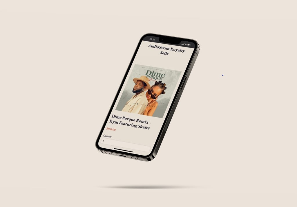 Smartphone displaying music store page for a song purchase.