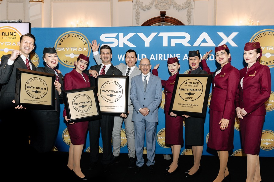 Qatar Airways wins the “Airline of the Year” Award by Skytrax