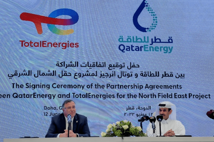 “قطر للطاقة” تبرم صفقة بـ 1.5 مليار دولار مع “توتال إنرجيز” لتوسِعة حقل الشمال الجنوبي