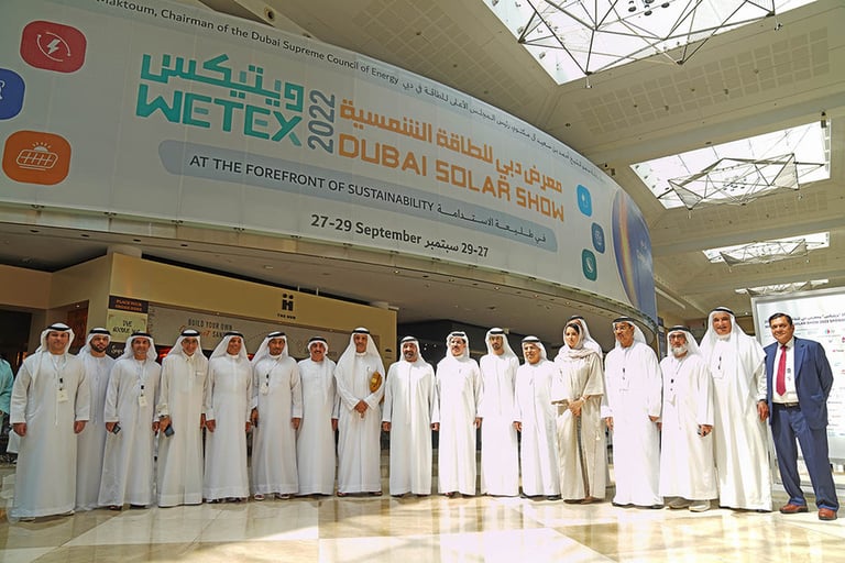 الشيخ أحمد بن سعيد آل مكتوم يفتتح الدورة الـ 24 من معرض "ويتيكس ودبي للطاقة الشمسية"