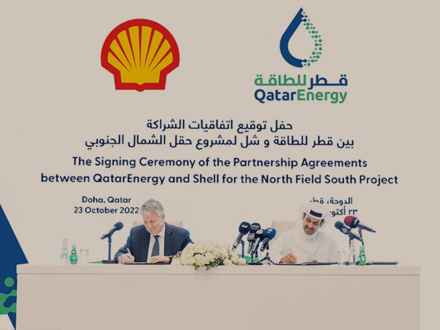 “قطر للطاقة” تتعاون مع “شل” في مشروع توسعة حقل الشمال الجنوبي