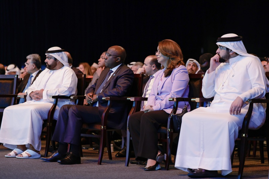 People attending a formal event.