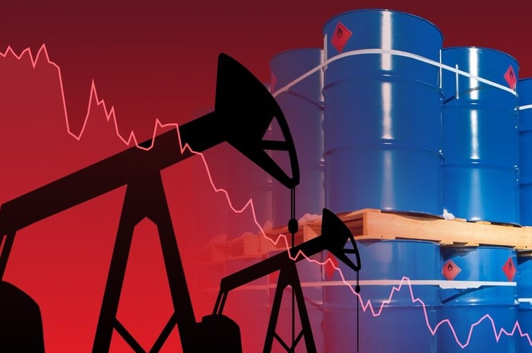مخاوف النمو الاقتصادي تلقي بظلالها على الانخفاض في أسعار النفط