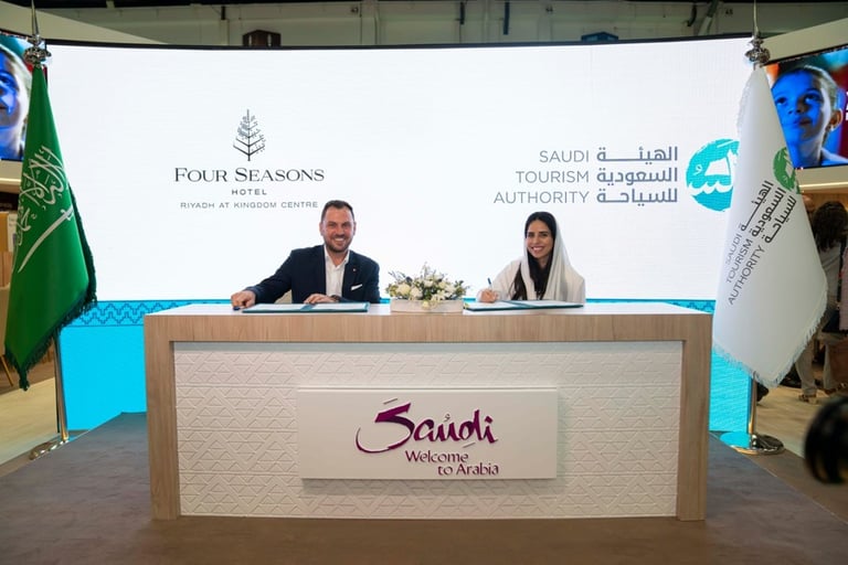 شراكة بين فندق فورسیزونز الریاض وSTA لتعزيز قطاع السياحة في السعودية