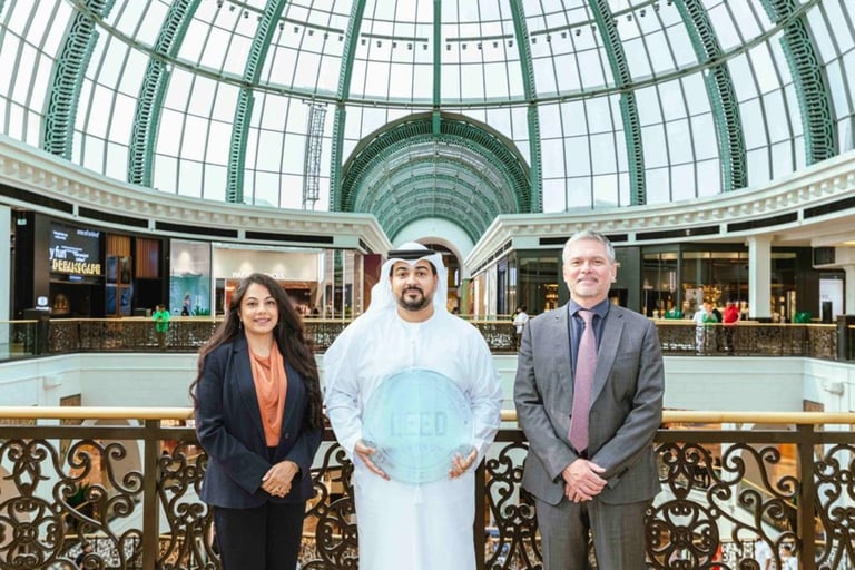 مول الإمارات يرفع سقف الاستدامة بحصوله على شهادة لييد من الفئة البلاتينية