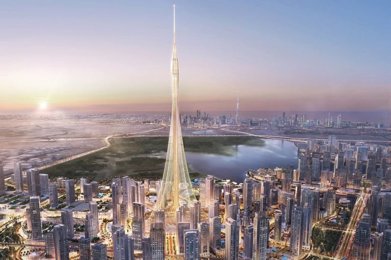 العمل جارٍ على إعادة تصميم برج خور دبي ليكون ضعف مساحة وسط مدينة دبي