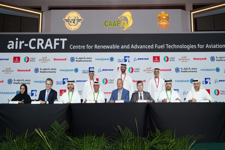 UAE entities to establish pioneering research consortium for sustainable aviation fuels
