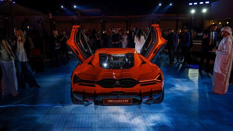 Lamborghini Revuelto debuts in the UAE