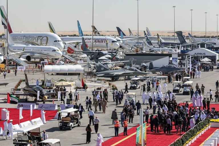 معرض دبي للطيران ينطلق اليوم بمشاركة أكثر من 1,400 جهة