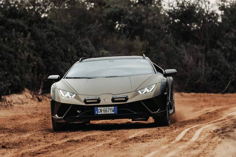 Experiencing the Lamborghini Huracán Sterrato's dual personality in Porto Cesareo