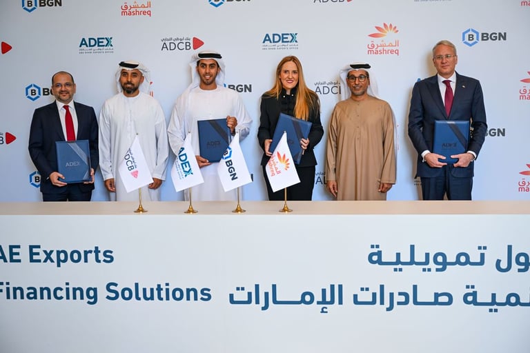 ADEX, Mashreq and ADCB to provide up to $100 million in financing to BGN