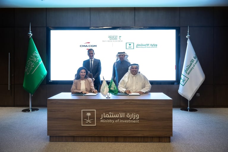 Saudi Investment Ministry, French CMA CGM Group forge transport and sustainability partnership