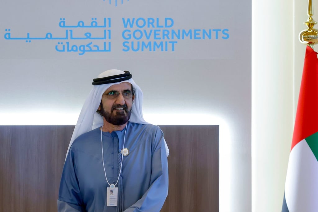 His Highness Sheikh Mohammed bin Rashid Al Maktoum at the WGS 2024.