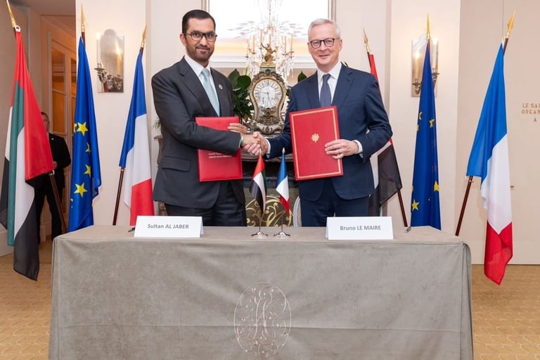 UAE, France forge agreement to establish bilateral climate investment platform