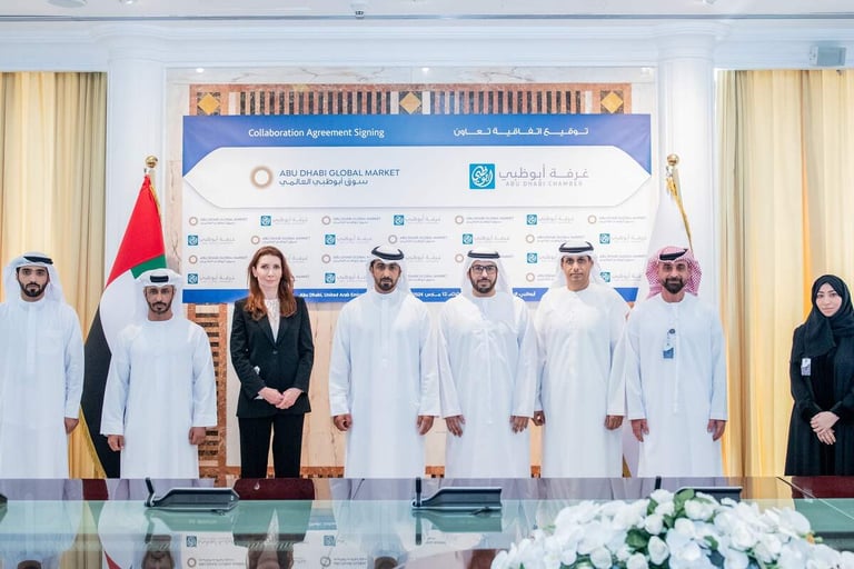 ADGM and Abu Dhabi Chamber forge agreement to support emirate's business and investment landscape