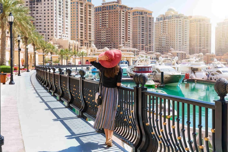 القطاع السياحي في قطر يشهد نموًا بنسبة 160.6 في المئة في عدد السياح من دول مجلس التعاون الخليجي في يناير
