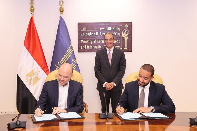 Telecom Egypt, EXA Infrastructure forge agreement to boost data traffic