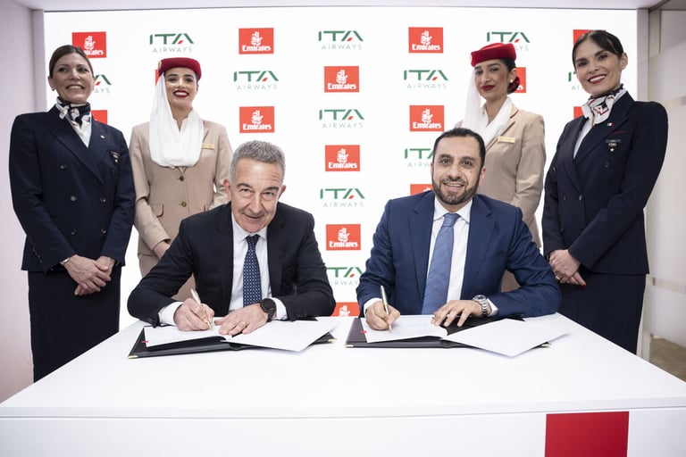 Emirates, ITA Airways plan to expand alliance into codeshare partnership
