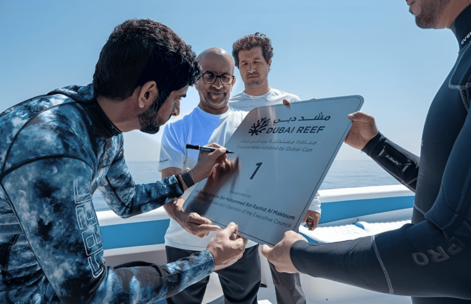 Sheikh Hamdan launches pilot modules for landmark Dubai Reef sustainability project