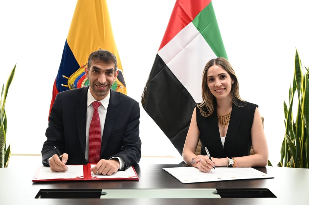 الإمارات والإكوادور يعتزمان بدء مفاوضات شراكة اقتصادية شاملة لتعزيز التجارة وزيادة حجم الاستثمار