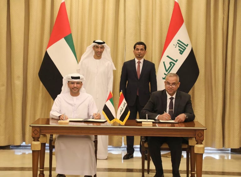 موانئ أبوظبي وموانئ العراق توقعان اتفاقية تمهيدية لتطوير ميناء الفاو الكبير والمنطقة الاقتصادية