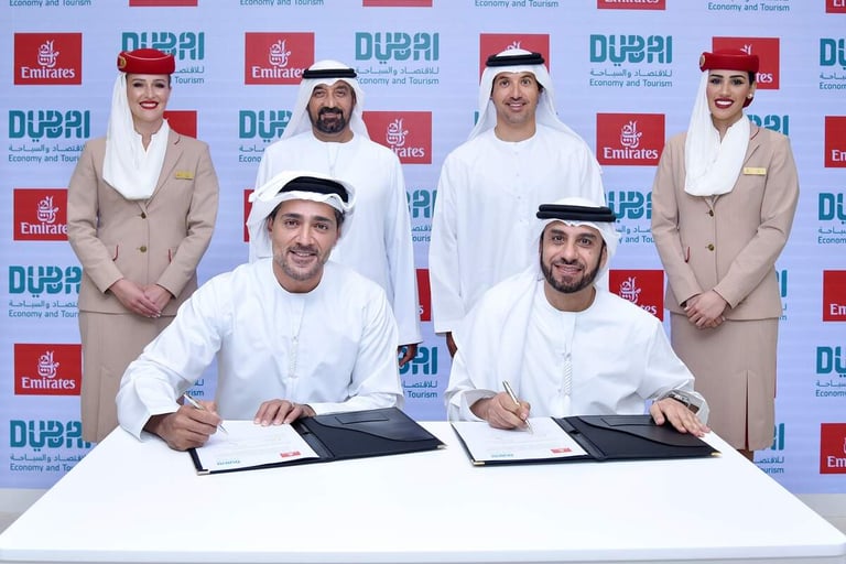 سوق السفر العربي 2024: طيران الإمارات توقع اتفاقية مع دائرة الاقتصاد والسياحة بدبي لتعزيز مكانة دبي كوجهة رائدة للأعمال