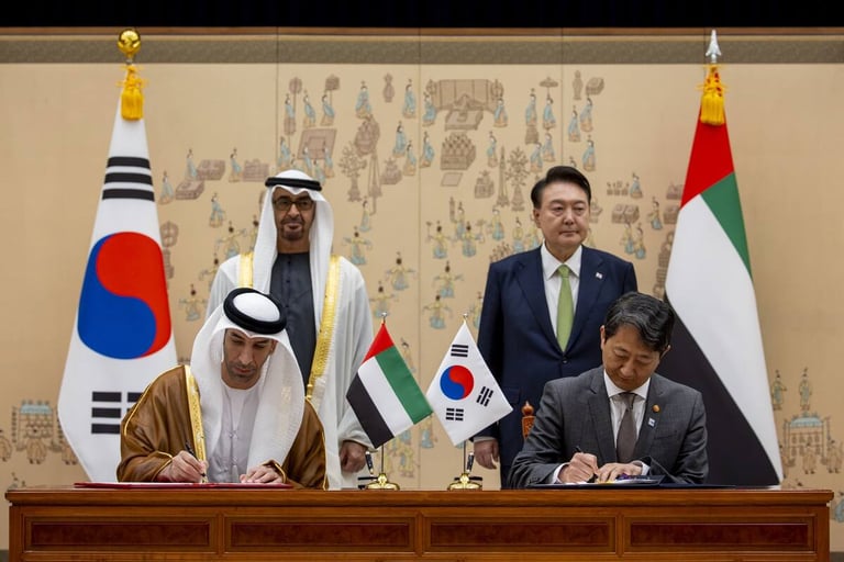 UAE and South Korea forge CEPA agreement to free trade, promote investment