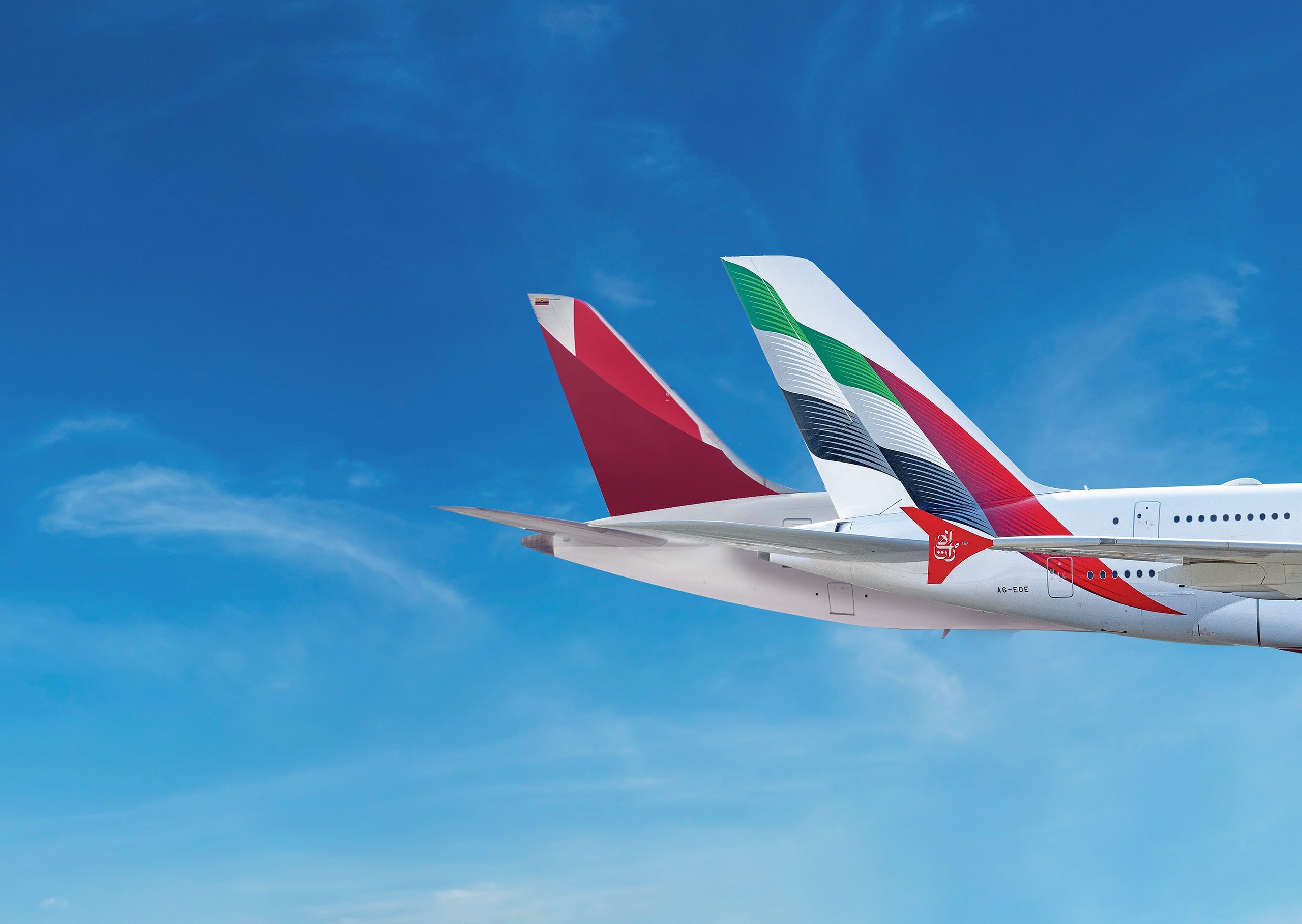 طيران الإمارات تطلق شراكة تبادل الرموز مع أفيانكا عبر بوابات أوروبية