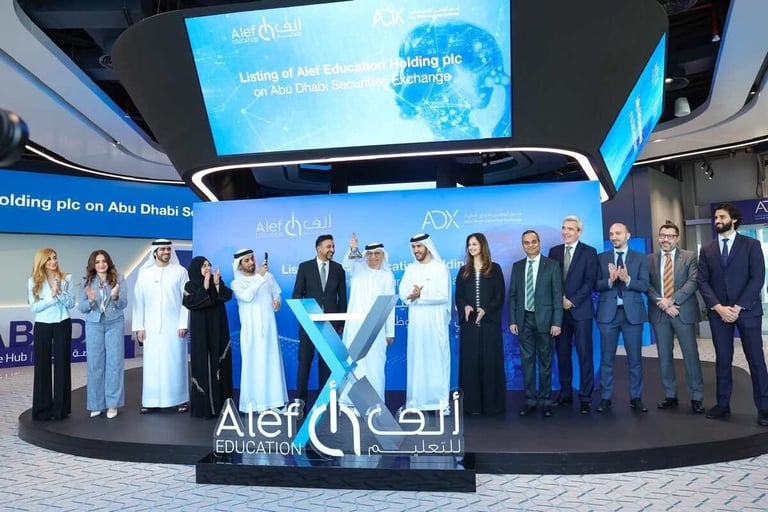 Alef Education begins trading on ADX after successful $514 million IPO