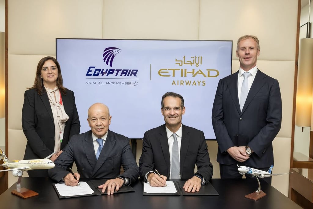 Etihad Airways, Egyptair ink agreement to enhance commercial, operational ties