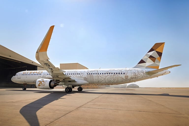 Abu Dhabi’s Etihad unfurls new bespoke livery to celebrate 20th anniversary