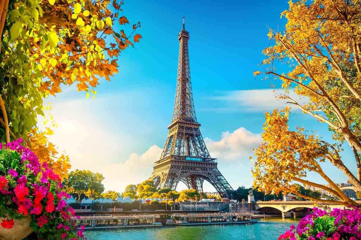 A general view of the Eiffel Tower in Paris, France