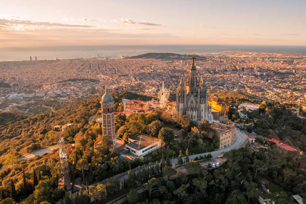 A general view of Barcelona, Spain