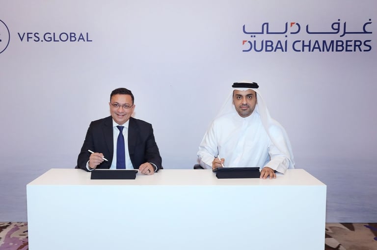 Dubai Chambers, VFS Global to accelerate global expansion of local companies, boost trade development
