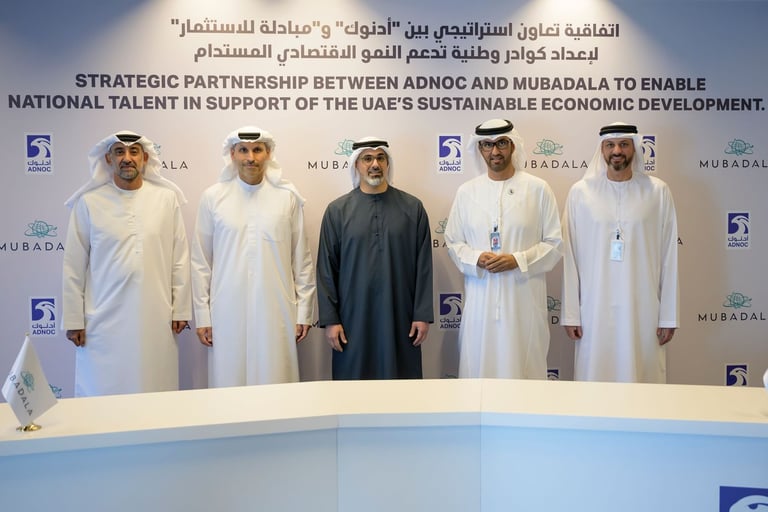 ADNOC, Mubadala collaborate to cultivate Emirati talent for UAE's sustainable future