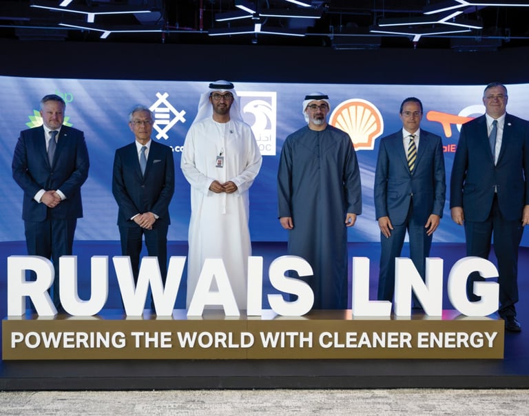 Sheikh Khaled witnesses signing ceremony for international partners joining ADNOC’s Ruwais LNG project