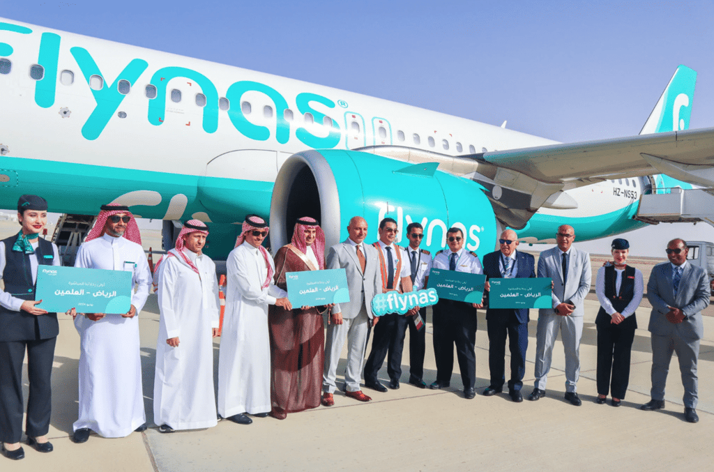 طيران ناس يطلق أول رحلة مباشرة بين الرياض ومدينة العلمين بالساحل الشمالي في مصر