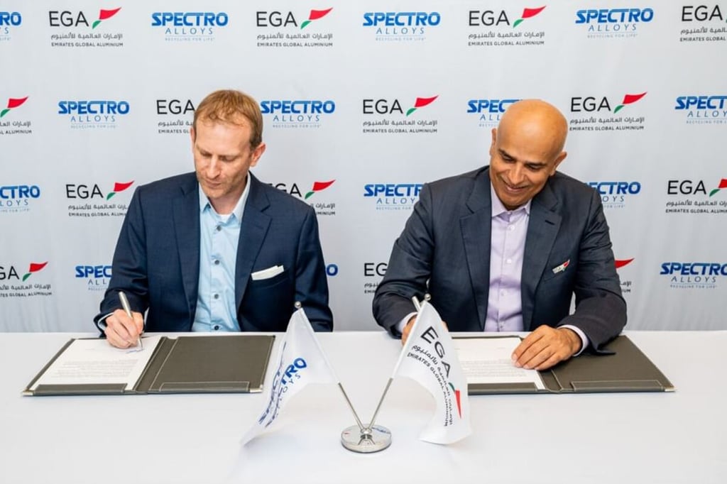 UAE’s EGA inks equity purchase agreement to acquire 80 percent of U.S. recycling firm Spectro Alloys