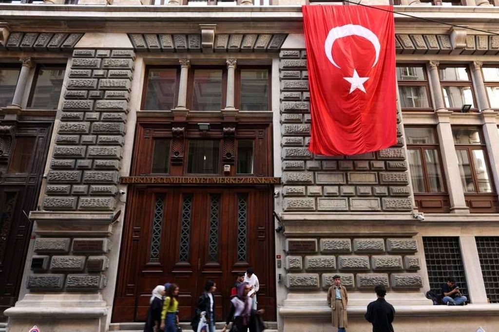 Turkish central bank holds interest rate steady at 50 percent for fifth month