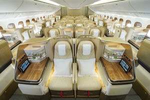 Emirates' first retrofitted Boeing 777 aircraft enters service, to fly to Geneva