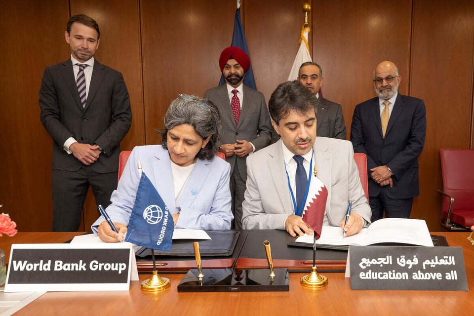 World Bank, Qatar in global education partnership