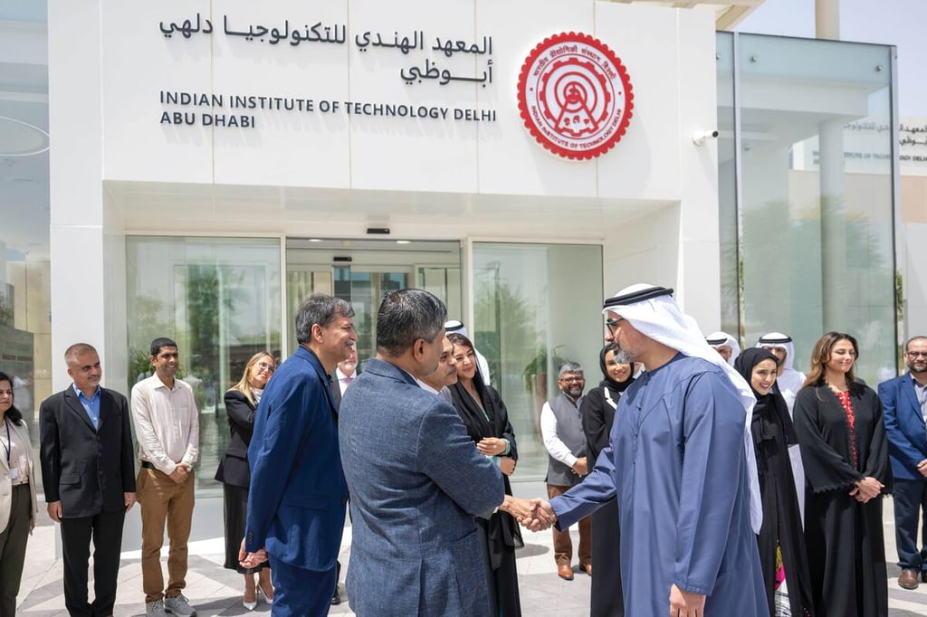 Sheikh Khaled attends inauguration of IIT-Delhi Abu Dhabi