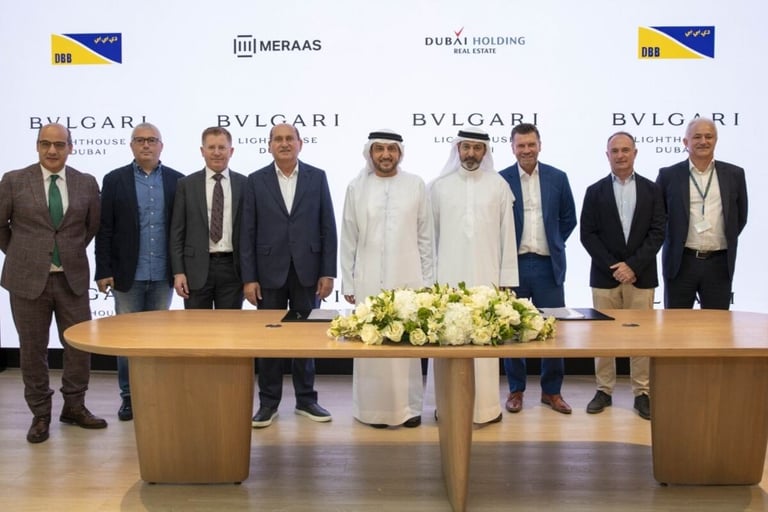 Dubai’s Meraas awards $231.4 million construction contract for Bvlgari Lighthouse on Jumeira Bay Island